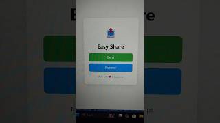 Easy Share App Home Interface Using JavaScript | HTML CSS JS Project UI Design