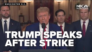Trumps full remarks: hails military success in Iran strikes, warns against future nuclear threats