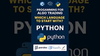 Best Programming Language for Algo Trading #pythontrading #shorts