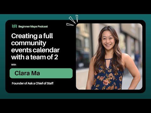 Creating a full community events calendar with a team of 2