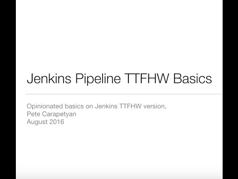 Jenkins Pipeline Video Tutorial