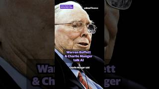 What Warren Buffett and Charlie Munger think about AI #shorts #artificialintelligence