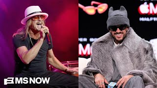 Bad Bunny, Kid Rock to face off in dueling Super Bowl halftime shows