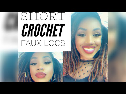 Crochet Hairstyles: Short Faux Locs Final Review