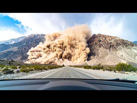 Massive landslides caught on camera