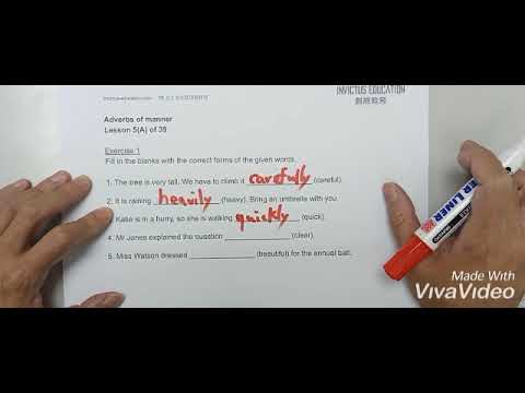 Lesson 5(A) P5 英文呈分試預備課程 Adverbs of manner IEGHK