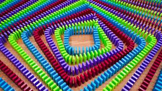 Mesmerizing Domino Creations! (Incredible Square Spiral)