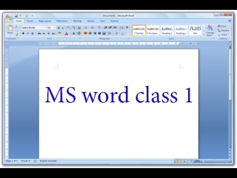 How to use Micro Soft Word in Urdu - Class No. 1 || WebTech Online Computer  and Training  Center