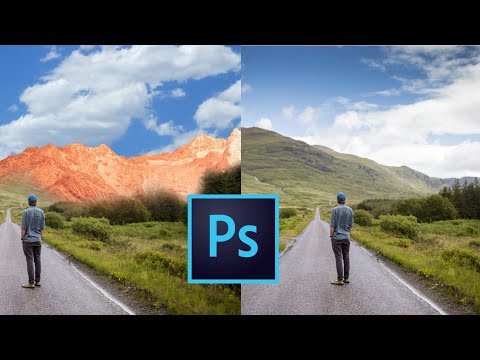 How to Change background image   🖼 in Adobe Photoshop CC | Meen Academy
