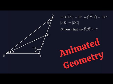 Animated Solutions to 5 Brilliant Triangle Problems | Math Tutorial