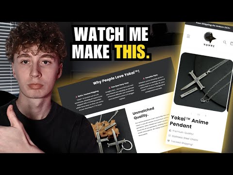 How To Make an AESTHETIC One Product Dropshipping Store (i literally make it in front of you)