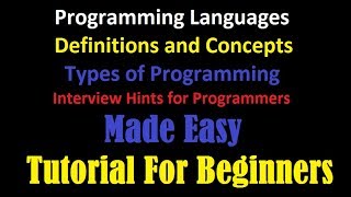 Computer Programming and Types | Compiler and Interpreter | Programming Interview Solutions