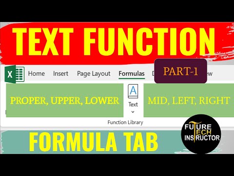 Text Functions in Excel | Excel Me Text Formulas Ka Use Kaise Karen
