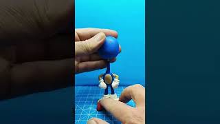 Sonic!⚡(Polymer clay 😉). #fimo #fimotutorial #sonic #sonicthehedgehog