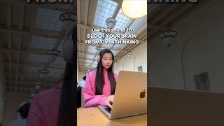 this sound BLOCKS your brain from OVERTHINKING 🤯 #studytips #studywithme #college #productivity