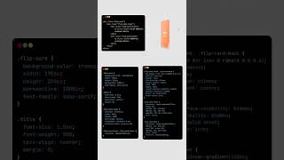 ✨ 3D Flip Profile Card UI ✨Smooth hover animation + coral gradient vibes 🌈🔥