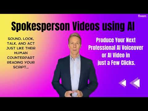 Create ai spokesperson with real human avatars