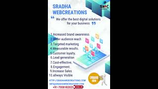 SRADHA WEBCREATIONS | digital Marketing | Social Media Marketing