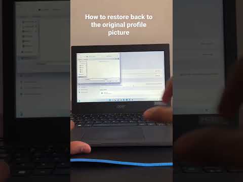 How to restore back to the original Windows account picture #shorts #windows #windows11