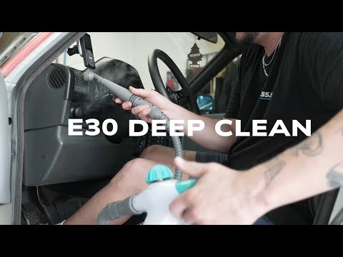The E30 gets an interior deep clean