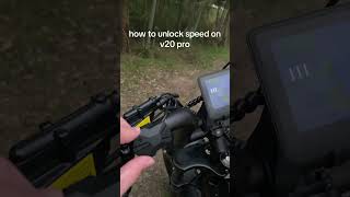 how to unlock speed on v20 pro ebike #shorts #viral #fy #tutorial