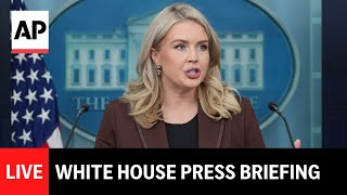LIVE: White House press briefing with Karoline Leavitt