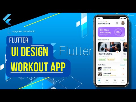 Build android app with flutter | Episode 1 | Flutter UI Design Tutorial || workout app