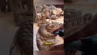 HeTurnedScrap Wood into a Masterpiece in Just One Month #WoodArt #ComebackStory #TableTransformation