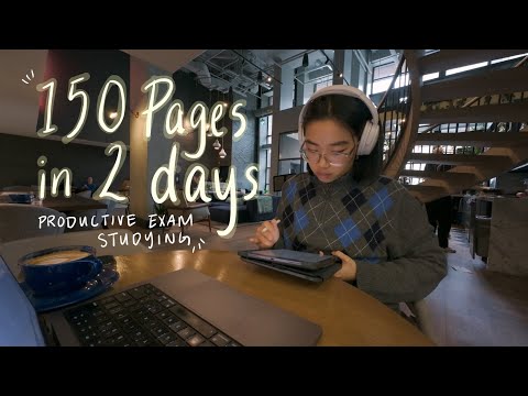 STUDY VLOG | productive 7am days, cafe exam studying, skincare routine, week in life