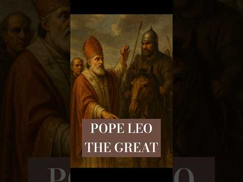 Pope Leo the Great saved Rome from Attila the Hun with only faith and courage. #Pope #Attilathehun