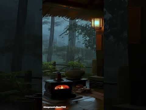 rain#fireplacesounds#sleep# rainsounds#fire crackling soundsdeepsleep#relief, anxiety