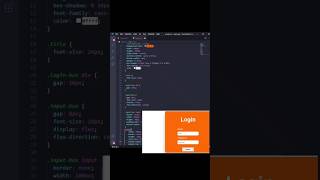 Login page with Html and Css- mini project -No Talking
