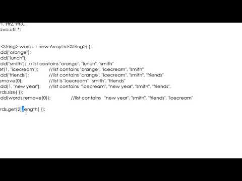 ArrayList Part 1