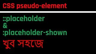 CSS placeholder selector