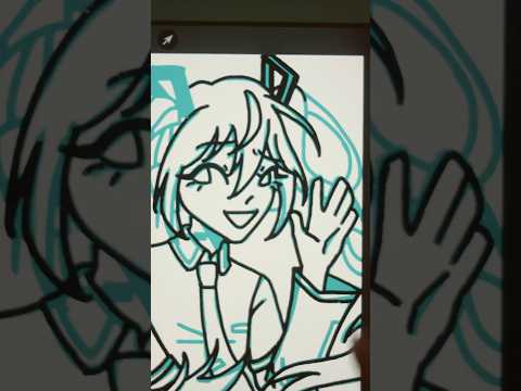 The struggle is real🫠   #arttrend #artmeme #digitalart #digitalartist #hatsunemiku #miku #lineart