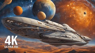 🚀 Galactic Adventures in 4K HDR | Explore Cosmic Wonders with Ambient Space Music 🌌