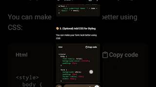 jawa script form 👆🥰🥰#coding #codeflow #programminglanguage #htmlform #programming #programming