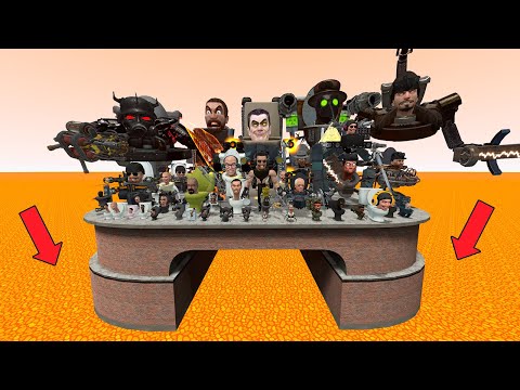 Spartan Kicking Skibidi Toilets into Lava | Garry's Mod