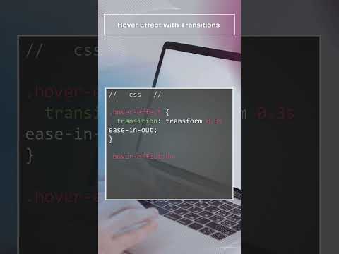 CSS - How to add a hover effect to an element using #CSS transitions #Transitions #WebDevelopment