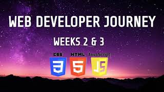 Web Developer Journey - Week 2 & 3 Update