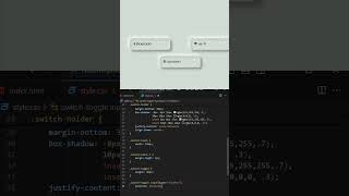Toggle Button using HTML and CSS 📈🚀 #shorts #shortsvideo #shortsfeed #shortvideo #trending