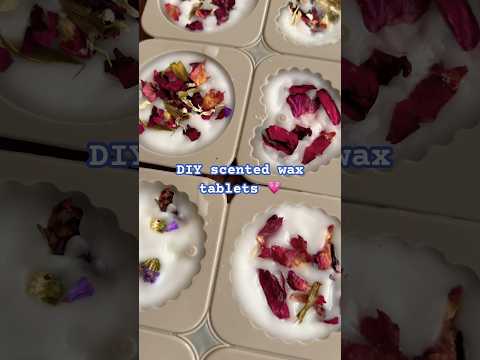 DIY scented wax tablets #scentedwax #candlewax #candlemaking #giftideas #diy #perfume #essentialoils