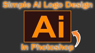 Simple Ai logo Design in photoshop