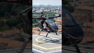 Futuristic Personal Flying Vehicle –Rooftop Landing Test 2026  #robot #drone #futuretech #technology