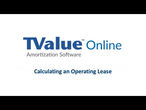 TValue Online Capitalize Operating Lease