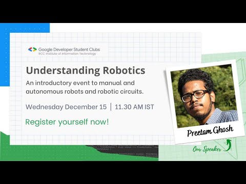 Understanding Robotics: Introductory Event | GDSC RCCIIT