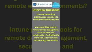 How can Intune help organizations transition to remote work environments