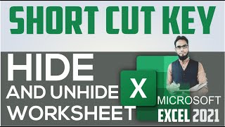 SHORTCUT KEY II HIDE & UNHIDE MICROSOFT EXCEL WORKSHEET