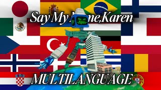 [S+T] Say My Name (Karen) Multilanguage / Plankton: The Movie / Different Languages / @YehorStar