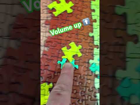 Is this the most satisfying sound ever??? #jigsaw #jigsawpuzzle #asmr  #finishedpuzzle #puzzlepiece